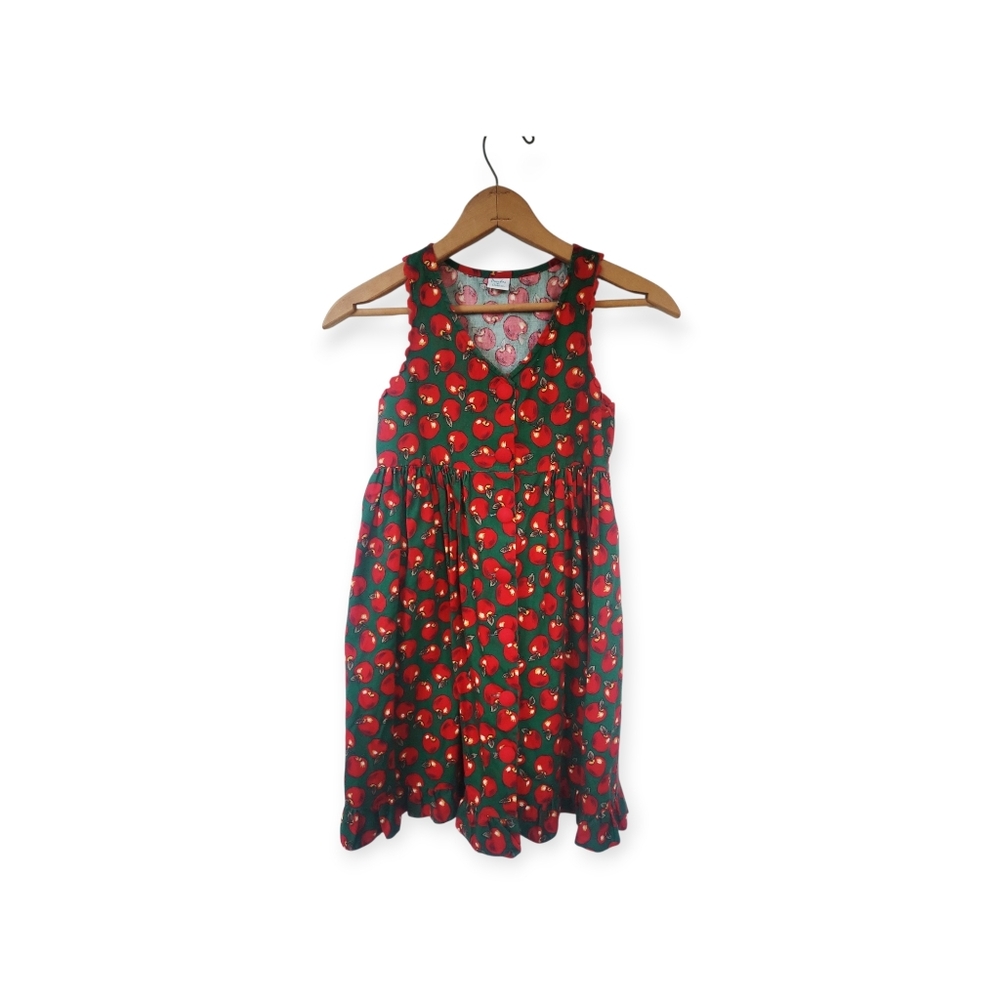 Peaches N' Cream Girl's Apple Dress Size 6/7